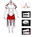 DAZCOS US Size Women's Anime Cosplay Costume Outfit with Arm and Leg Sleeves (Medium)