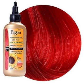 Bigen Semi-Permanent Haircolor #Rr3 Ruby Red Vivid 3 Ounce (88ml) (3 Pack)