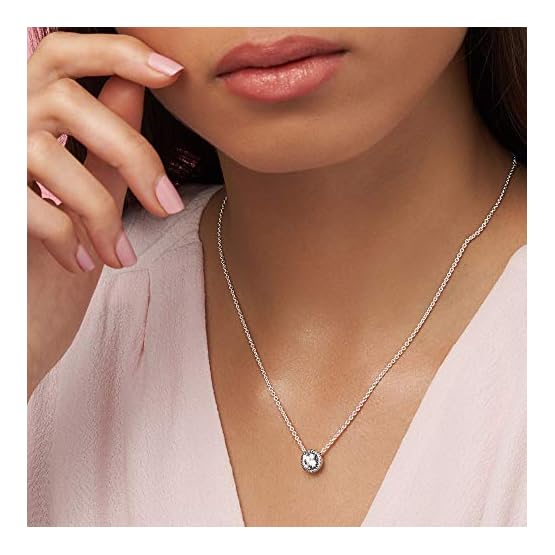 Pandora-Jewelry-Round-Sparkle-Halo-Necklace-in-Sterling-Silver-with-Clear-Cubic-Zirconia-177-IN-45-CM Pandora-Jewelry-Round-Sparkle-Halo-Necklace-in-Sterling-Silver-with-Clear-Cubic-Zirconia-177-IN-45-CM