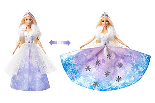 Barbie GKH26 - Dreamtopia Schneezauber Prinzessin Puppe Mit Haarbürste Und Diadem, Spielzeug Ab 3 Jahren – Bild 5