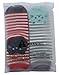 AnVei-Nao Womens Girls Stripe Cute Cat Toes Soft Pattern Crew Socks 6 Pairs 3D