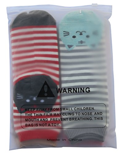 AnVei-Nao Womens Girls Stripe Cute Cat Cotton Soft Pattern Crew Socks 6 Pairs 3D