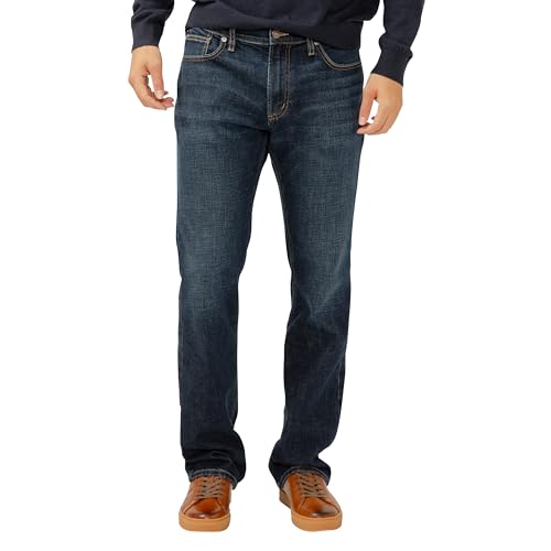 Silver Jeans Co. Men's Jace Slim Fit Bootcut Jeans, Luxe Heritage Swing, 32W x…