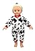 Shero Doll Clothes - Cow Pattern Rompers Fits American Girl Doll and other 16 inch Dolls