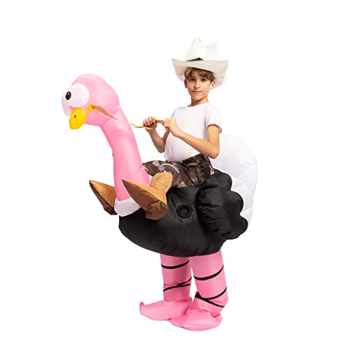 Spooktacular Creations Inflatable Costume Riding an Ostrich Air Blowup Deluxe Halloween Costume