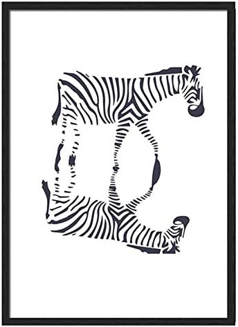 Sdfsd Kreative Graffiti Einfache Zebra Tier Malerei Kinderzimmer Kinderzimmer Home Decor Wohnzimmer Poster Wandkunst Leinwand Malerei 60 100cm Amazon De Kuche Haushalt