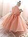 NNJXD Girl Flower Sequin Princess Tutu Tulle Baby Party Dress Size (160) 7-8 Years Pink