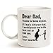 MAUAG Funny Fathers Day for Dad Coffee Mug, Dear Dad, Thanks for Being... Love, Your Favorite Best Gifts for Dad Father Cup, White 11 Oz