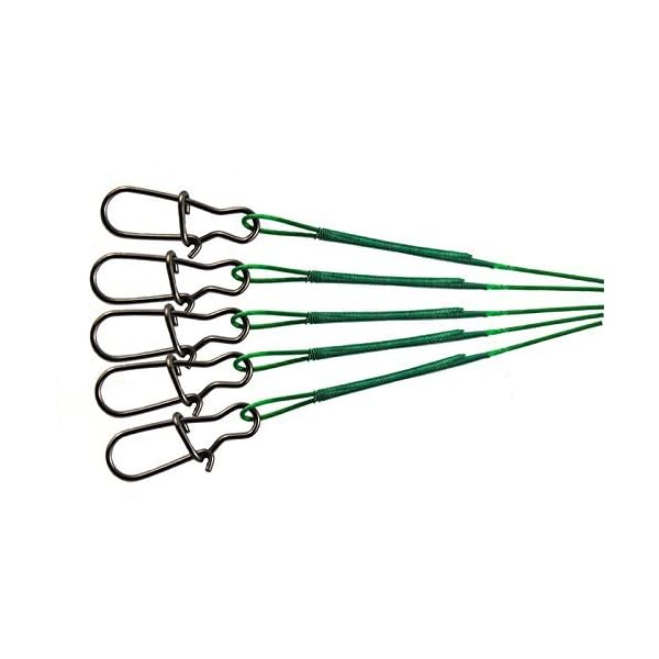 Shaddock-Fishing–100Pcs-Fishing-Leaders-Nylon-coated-Stainless-Steel-Wire-Leaders-Rigs-Fishing-Line-with-Swivels-and-Snaps-Green-Color