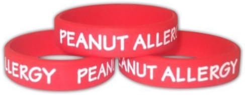 STATkids - Peanut Allergy Bracelet - 3 Pack (Small, Red) by Hope Paige Medical