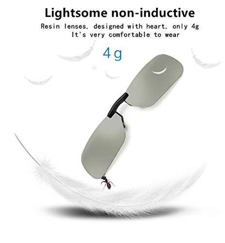 【Good news for glasses users】The lightest Passive Circular Polarized 3D Clip-on Glasses for Sony LG 3D TV,Televisions, Cinemas, Home Movie Theaters & Projectors(RealD)