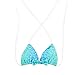 GALLDEALS 3pcs Swimmable Mermaid Tail for Kids Girls Princess Bikini Set Swimsuit Swimwear (No Monofin) (140cm(9-10Y), Turquoise Blue)