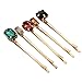 Lurrose Decorative Bobby Pins: 5pcs Colorful Gem Bobby Pins - Hair Clip for Women Hair Accessories (Mixed Style)