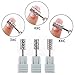 MAKARTT Carbide Nail Drill Bits Large Barrel B-11 Extra Coarse XXC, 3XC,4XC Dip Acrylic Drill Bit Gel Remover (Silver)