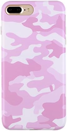 Pink Camo iPhone 7 PLUS Case Cover by Velvet Caviar, Slim Soft Flexible TPU silicon