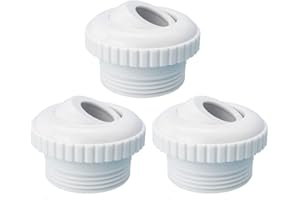 MWELLEWM 3 Pieces 3/4-Inch pool jet nozzles SP1419D Opening Water Directional Flow Inlet Pool Return Jet Fittings Spa with 1-1/2 Inch MIP Thread