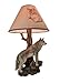 Zeckos `Denizen of Twilight` Gray Wolf Table Lamp