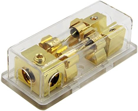 3-Way Gold Plated AGU Fuse Holder Distribution Block – 4 AWG Input To 8 AWG Output