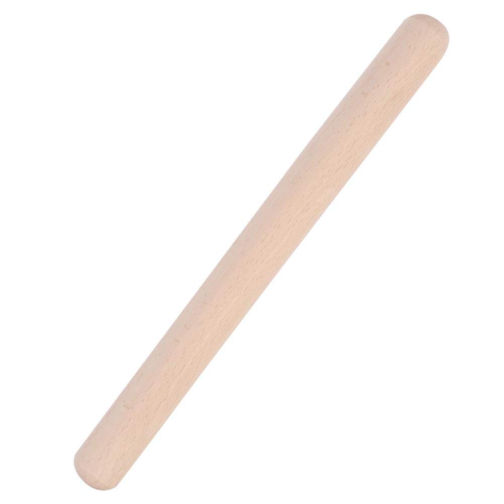 Rolling Pin, Solid Beech Wood Rolling Pin Pressed Noodle Stick Baking Tool for Dumplings Pizza Cookies Pastry(39cm)