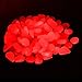 100PCS Ultra-Luminous Outdoor Glow in the Dark Pebbles Glow Light Pathway Rocks Aquarium Glow Light Artificial Stones (Red)