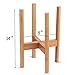 AmazeFan Adjustable Plant Stand, Mid Century Bamboo Flower Pot Holder Fits up to 12 Inch Pots Natural Wood Grain for Indoor Outdoor Modern Home Decor (Planter Not Included)thumb 1