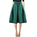 Hanlolo Fashion Women Girls Cute Skirts Bow High Waist A Line Skirts Dress Green