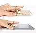 Owoda Cute Pet Phone Ring Stand 360 Degree Rotating Dog Cat Ring Grip Anti Drop Finger Holder for iPhone iPad and All Cellphone (Bear- Metal Rose Gold)