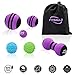 Fitballz Myofascial Trigger Point Release & Deep Tissue Therapy Kit 6 Pack – Foam, Spiky & Peanut Balls in 3 Sizes