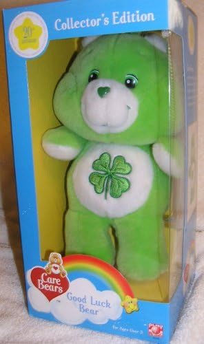 Care Bears Collectors Edition 20th Anniversary 10 Good Luck Bear 2003 by Sugat