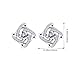 B.Catcher Silver Earrings Studs for women Cubic Zirconia Gemini Earring set