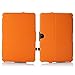 MoKo Google Nexus 10 Case - Slim-Fit Multi-angle Folio Cover Case with Auto Wake / Sleep for Google Nexus 10 Inch Android Tablet by Samsung, ORANGE