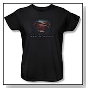 Superman Movie Ladies Shirt Man of Steel 2013