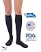 Jomi Compression Knee High Collection, 30-40mmHg Premiere Closed Toe 320 (Black, Medium)