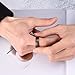 King Will Duo 2mm 4mm 6mm 8mm Dome Brown Tungsten Carbide Wedding Band Ring Rose Gold Inside Comfort Fit
