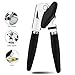 ACUTECATX Can Opener Manual Smooth Edge for Seniors With Arthritis - NO RUST Manual Can Opener Commercial Grade Stainless Steel Heavy Duty with Good Grips, Black