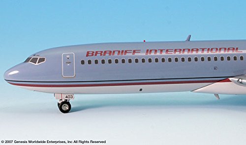 Braniff Ultra Grey/Red Boeing 727-200 Airplane Miniature Model Diecast 1:200 Part# A012-IF722014