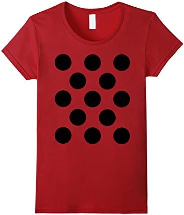 Womens Ladybug T-Shirt Funny Costume Shirt XL Cranberry