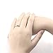 Bright and High Strength Domed Titanium Rings Classic Wedding Bands White Couple Rings 4mm (10)