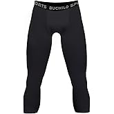 Bucwild Sports Compression Pants | Tights Leggings for Basketball, Football, Cycling & Baselayer