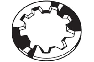 MOLLIFII Internal Tooth Lock Washer, for Screw Size 3/4 in Steel, Zinc Plated Finish, 10 PK