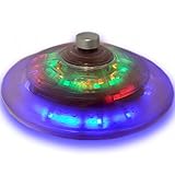 Funtime Gifts Playmaker Toys Products Assorted Infinite Spinning Top Light Up Unidentified Flying Object