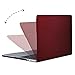 MOSISO Compatible with MacBook Pro 13 Case 2019 2018 2017 2016 Release A2159 A1989 A1706 A1708, Plastic Corner Protective Hard Shell Case & Keyboard Cover Skin & Screen Protector, Marsala Red