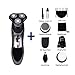 Beard Trimmer ROZIA Mens Electric Shaver,Electric Razor Cleaning Kit,Facial Trimmer Grooming Kit,Mustache Trimmer Nose Hair Trimmer Rechargeable