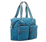 Fansela(TM) Nylon Water Repellent Large Capacity Square Shoulder Bag