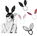HENGSONG Cute Girl Bunny Headband Sequins Rabbit Ear Hair Band (black)