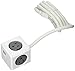 Allocacoc 4420GY/USEUPC Powercube Extended USB Power Strip, 5'