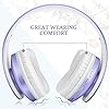Bluetooth-HeadphonesTuinyo-Wireless-Headphones-Over-Ear-with-Microphone-Foldable-Lightweight-Stereo-Wireless-Headset-for-Travel-Work-TV-PC-Cellphone-Purple TUINYO Bluetooth Headphones, Wireless Headphones Over Ear with Microphone, Foldable & Lightweight Stereo Wireless…