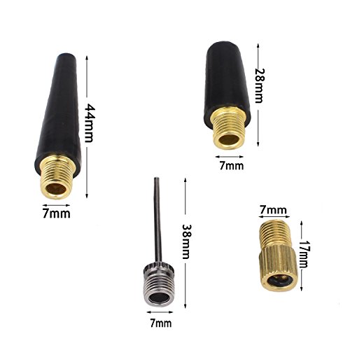 Kenkio Valve Adaptor Pump Ball Inflation Needle Nozzle Adaptor Kit
