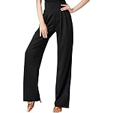 Qsuccua New Thin Latin Dance Pants Stretch Personality Can Tie Legs Ballroom Dance Long Loose Women's Pants