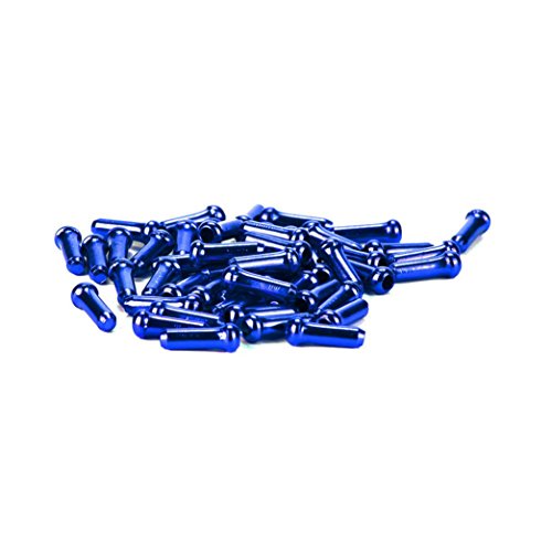 Binmer(TM) 50pcs Aluminum Bike Bicycle Brake Shifter Inner Cable Tips Wire End Cap Crimps (Blue)